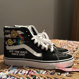 Vans Kids Black High-Top Sneakers